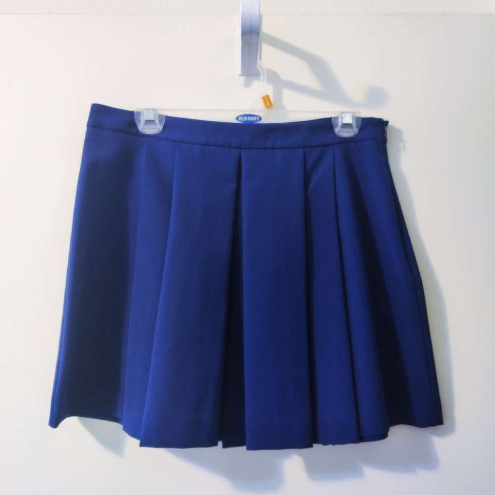 Forever 21 Blue Wide Pleated Skirt Large
